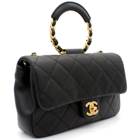 chanel bag with circle handle