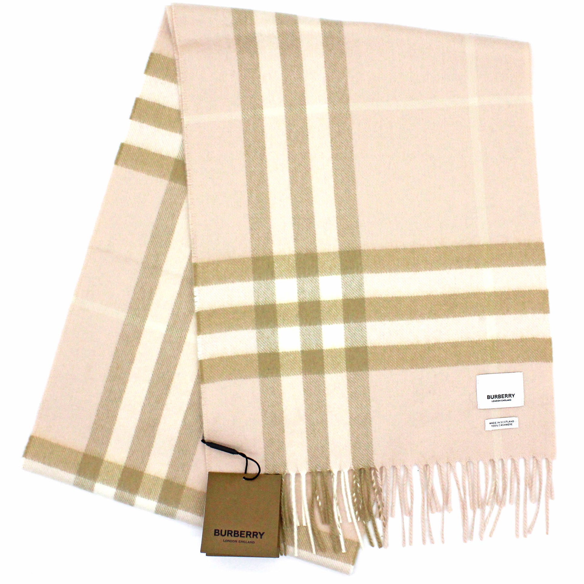 burberry women's classic check cashmere scarf