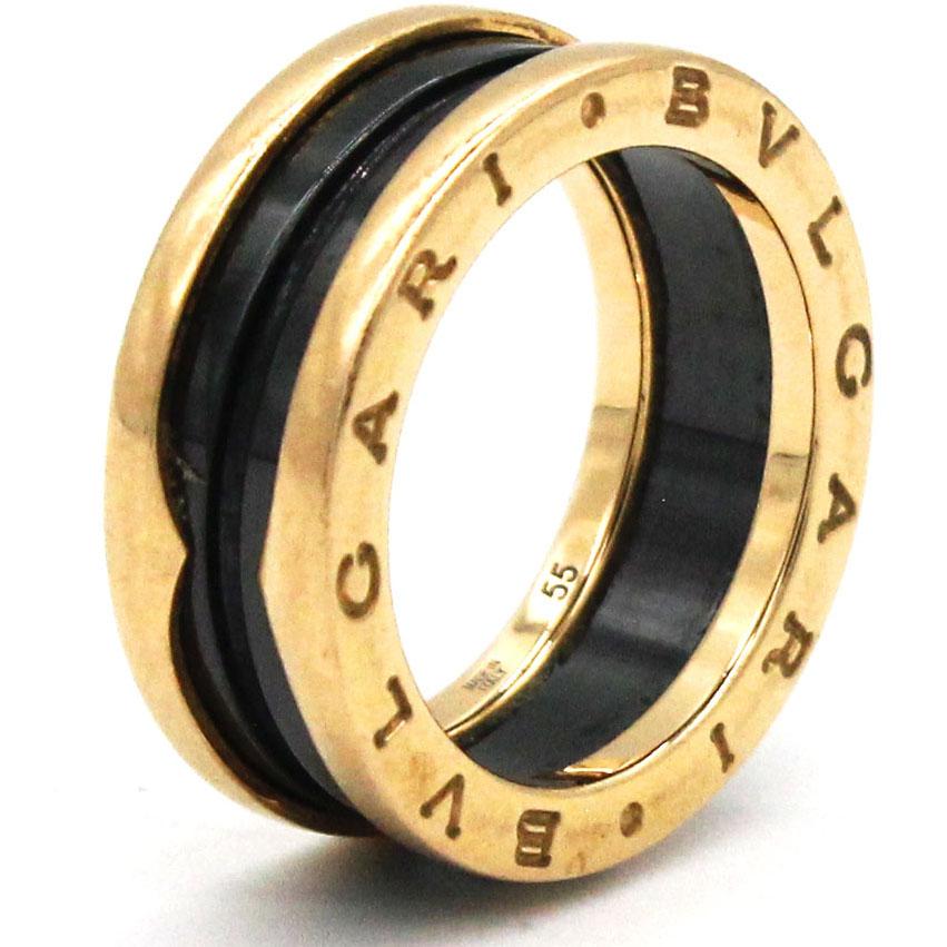 Bulgari  Ring Black Yellow Gold – STYLISHTOP