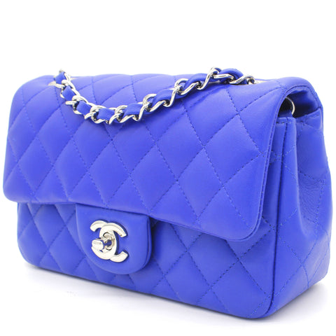 chanel mini blue