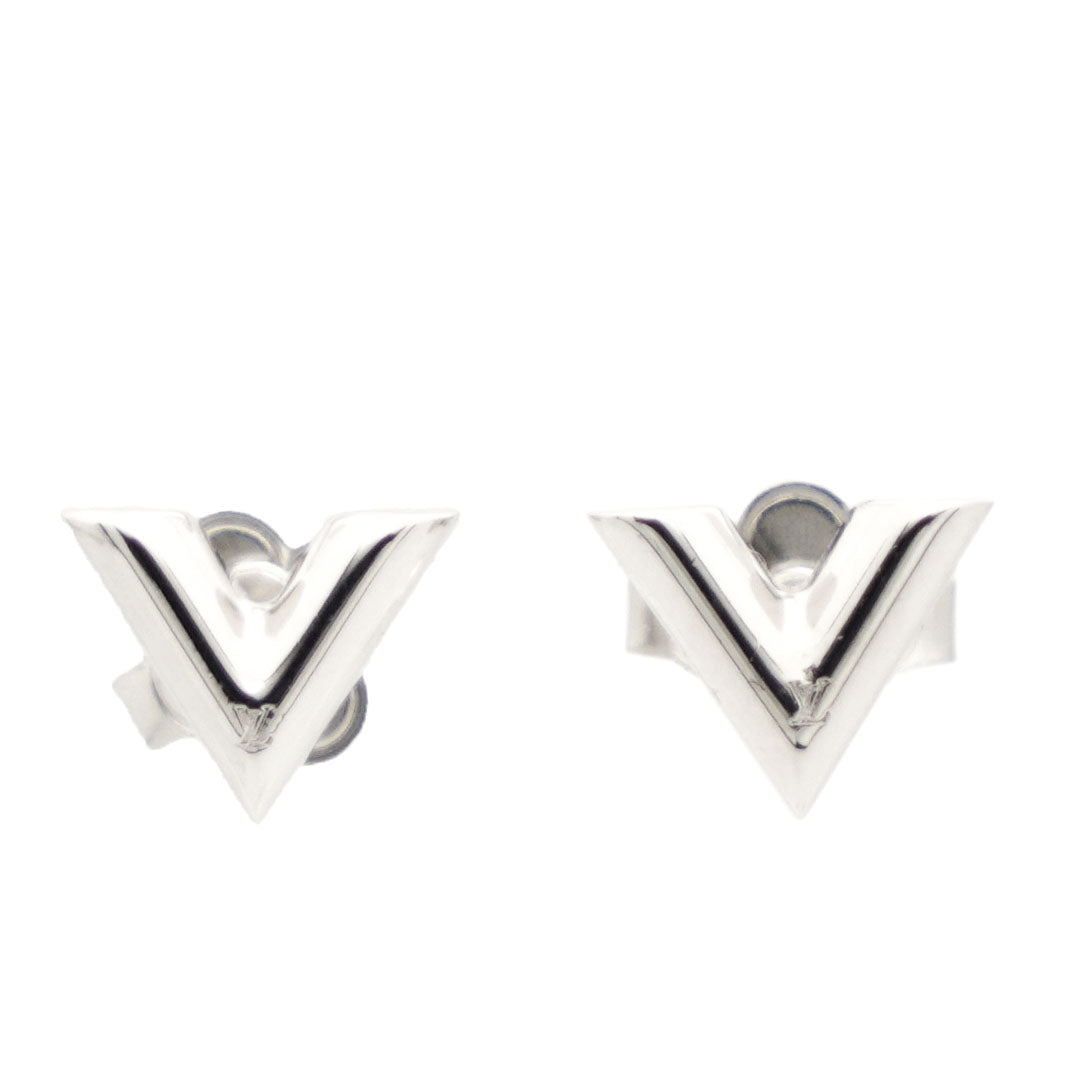 Louis Vuitton Essential V Stud Earrings  Rent Louis Vuitton jewelry for  55month