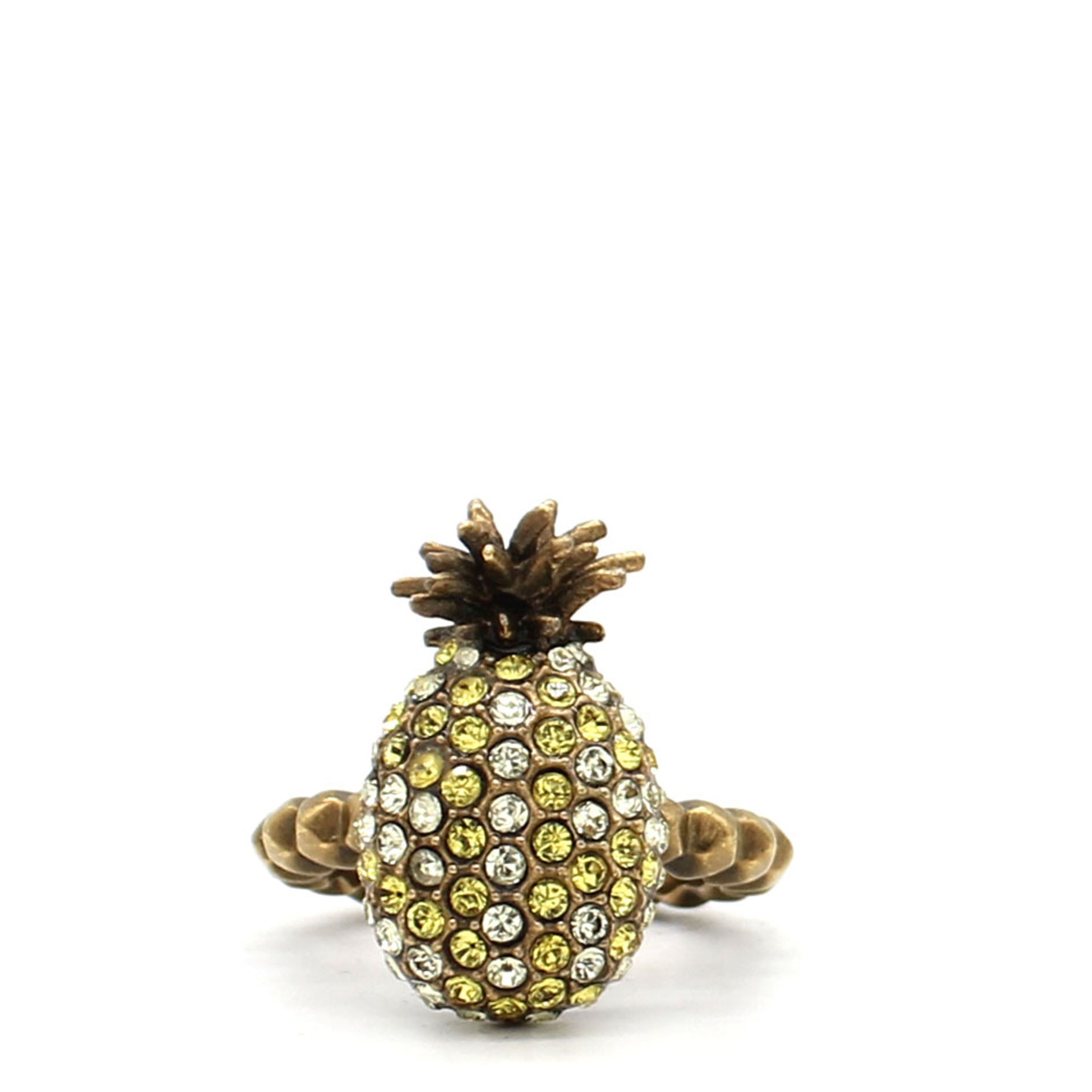 Gucci Pineapple Crystals Ring – STYLISHTOP