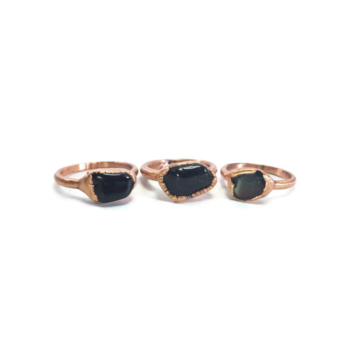 Raw Garnet Ring | Garnet Ring | Garnet Jewelry | Dainty Ring | January Birthstone Ring | Copper Ring | Electroformed Ring | Crystal Ring