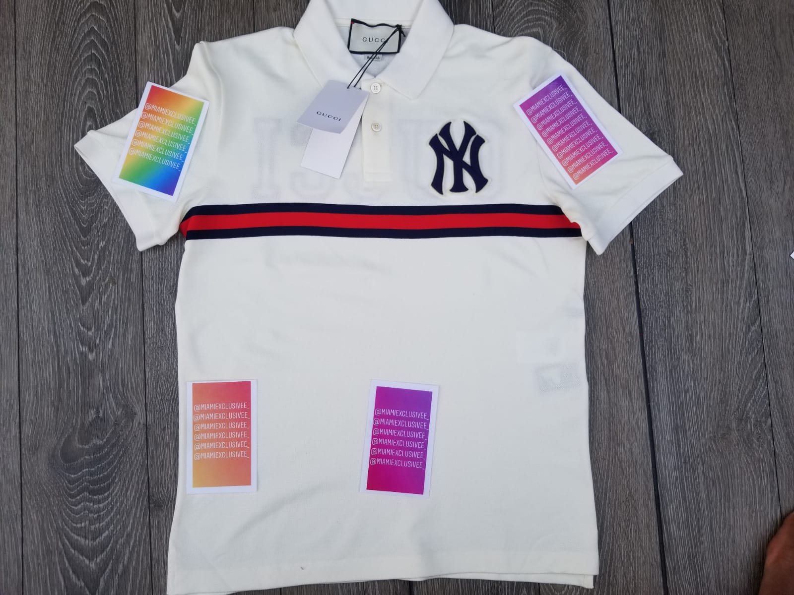 gucci yankees polo