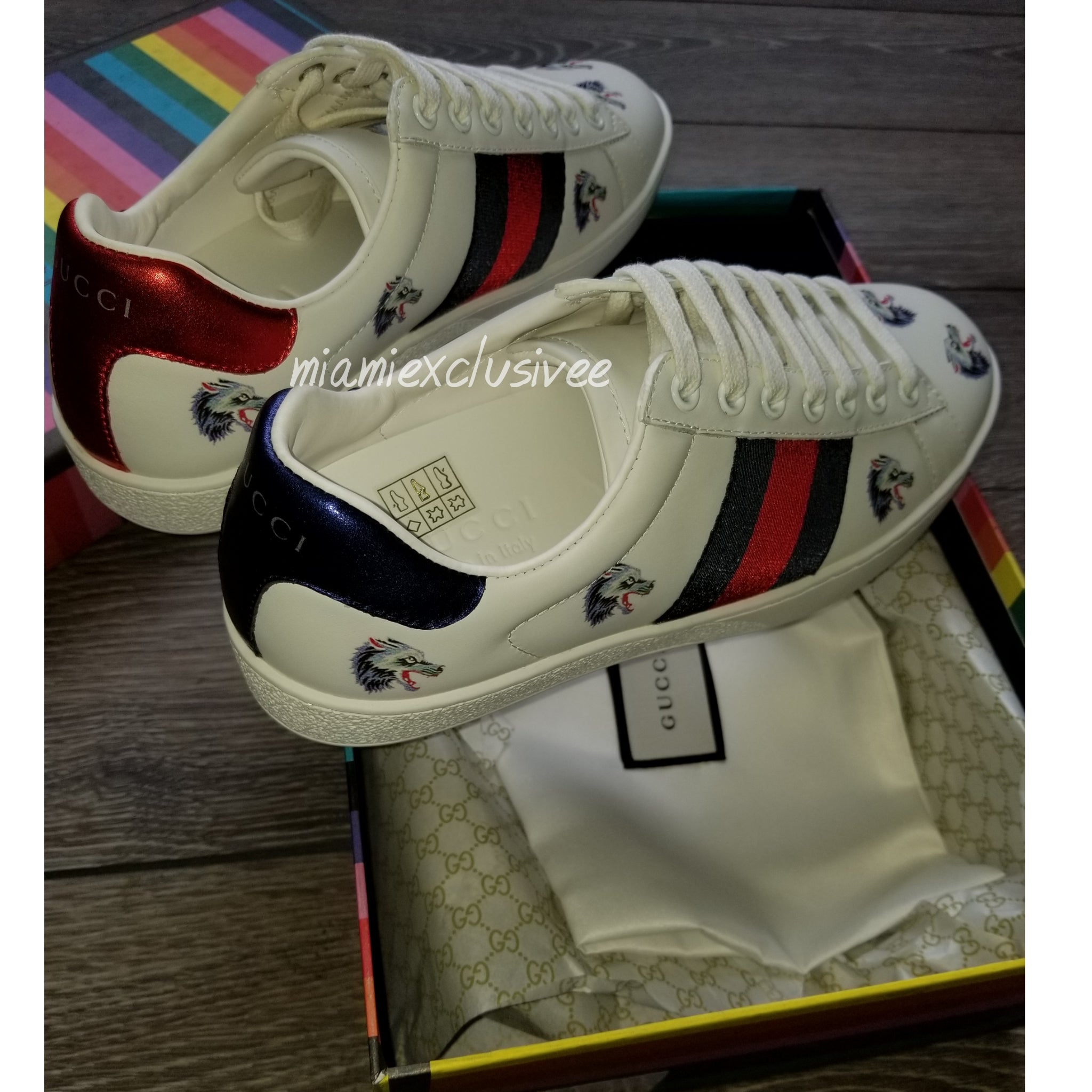 gucci wolf sneakers