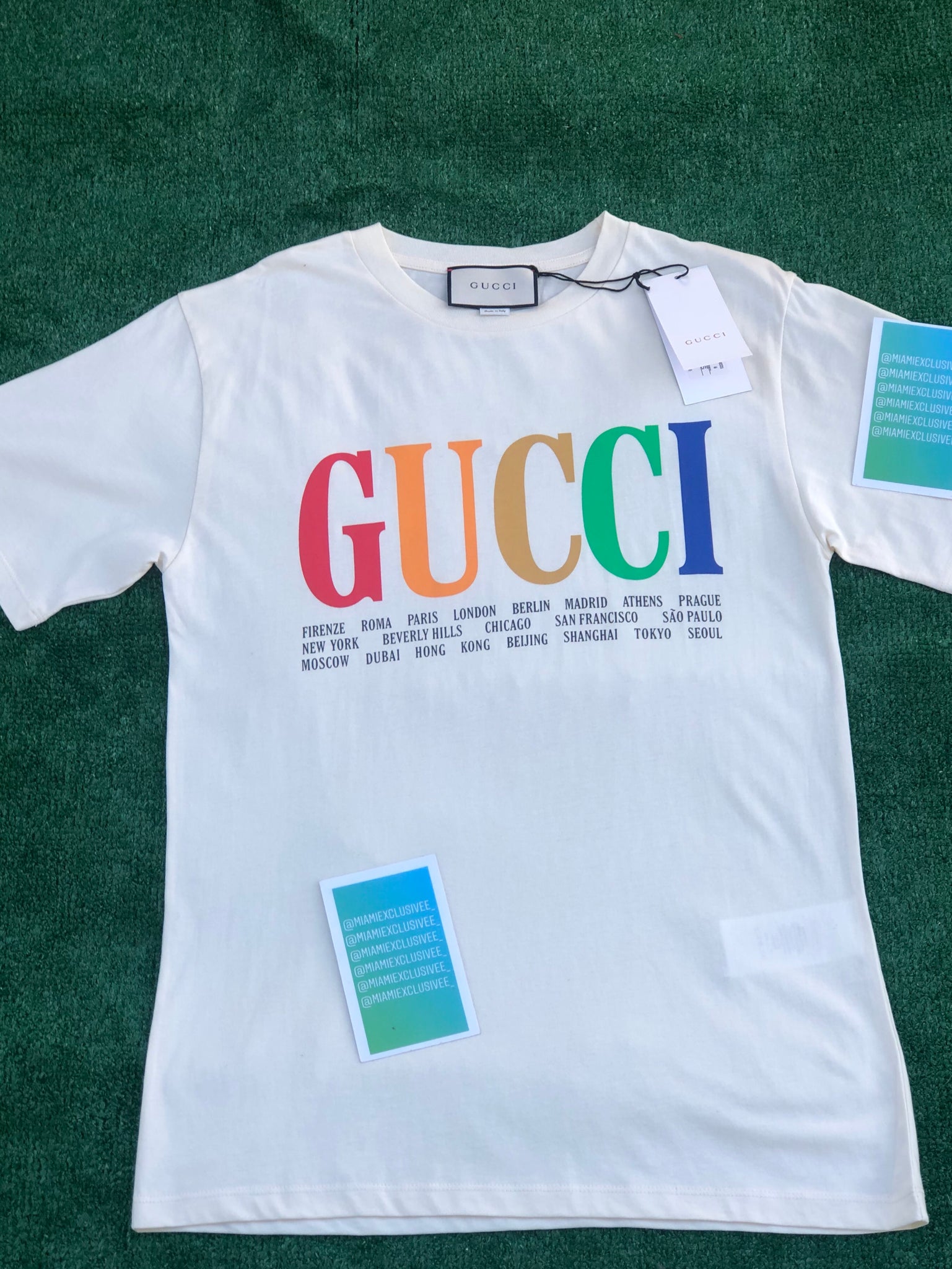 colorful gucci shirt