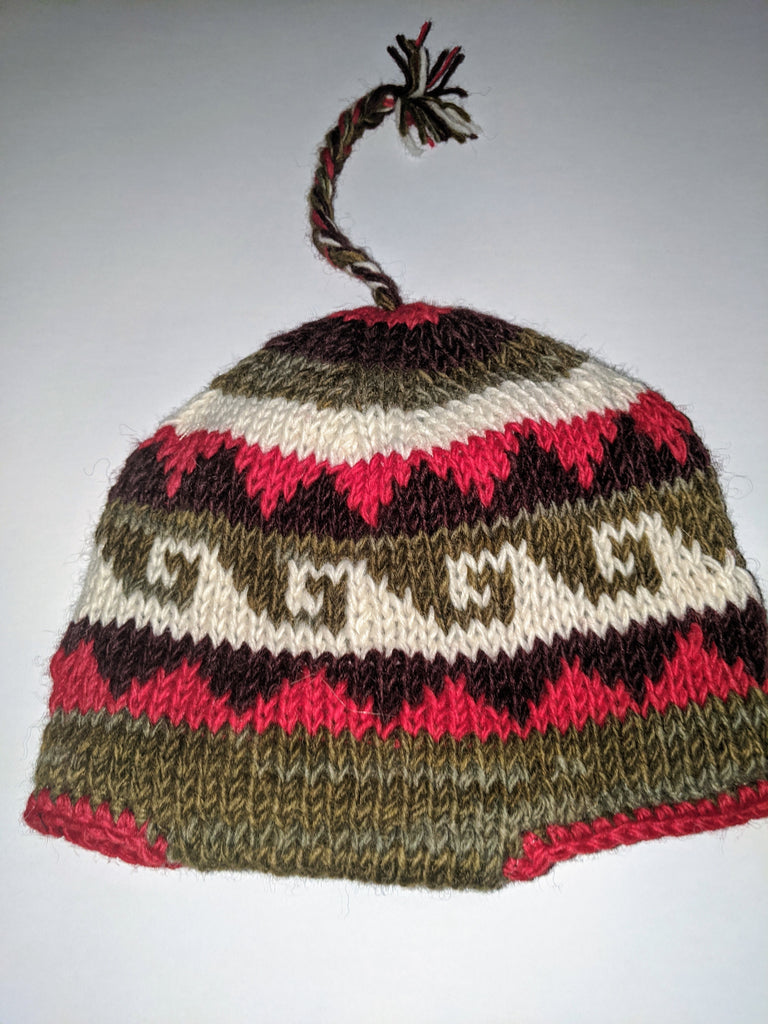 pink wool hat