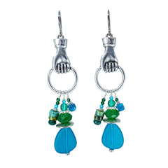 N°907 The Mystery of Love & Water Statement Earrings