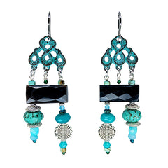 N°918 The Luscious Turquoise King Tide Statement Earrings