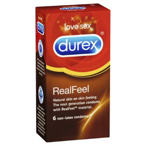 Real Feel Non-Latex 6 Pack Sex Adult Pleasure Orgasm Condom