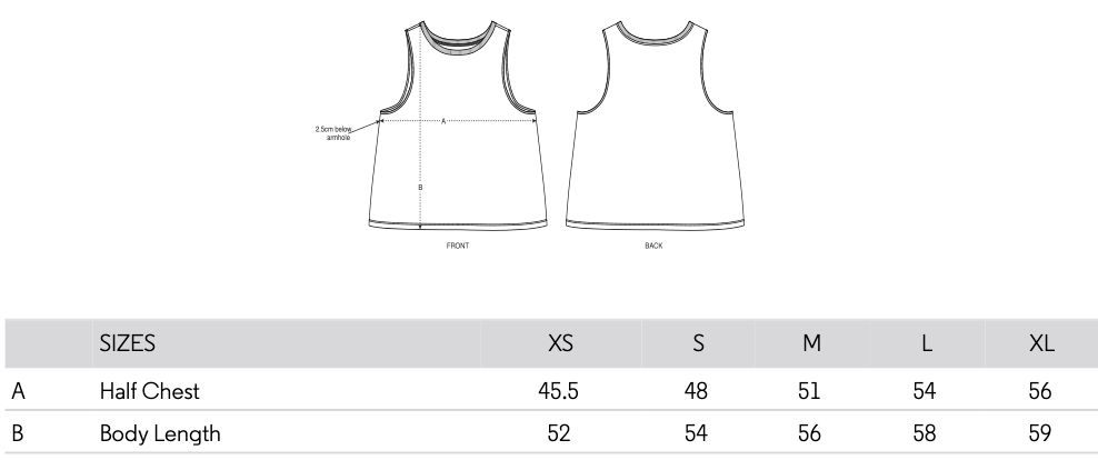 Size Guide, Clothing