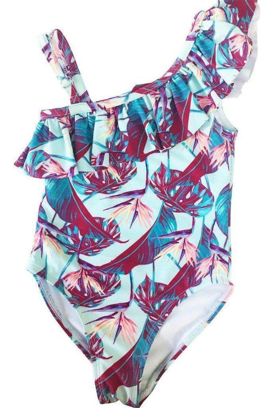 Mommy and Me Matching Family Swimsuit Ruffle Women Macao