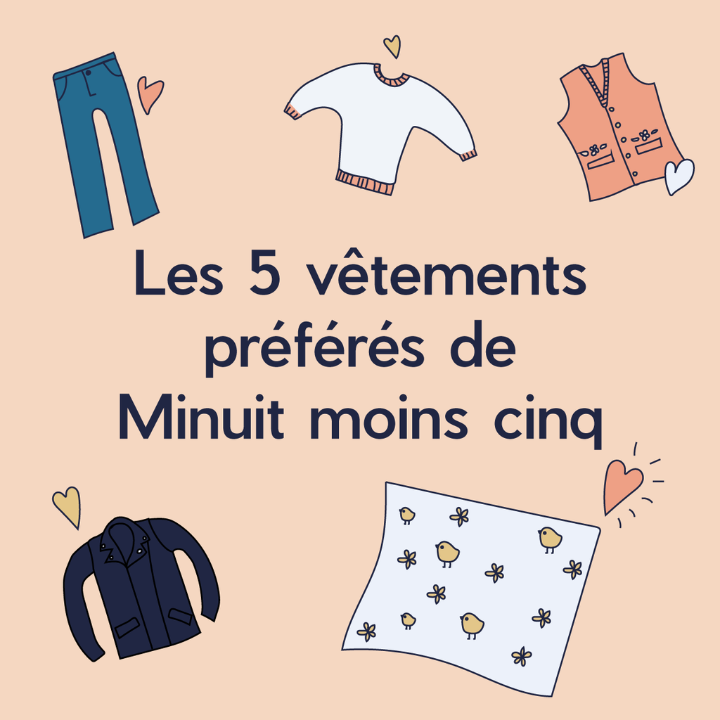 Titre de l'article, entouré de dessins de vêtements et de petits coeurs