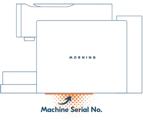 serial number location on machine