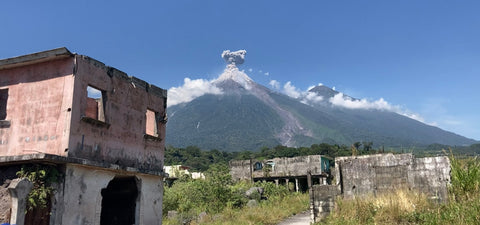 Active Volcano Fuego in Guatemala