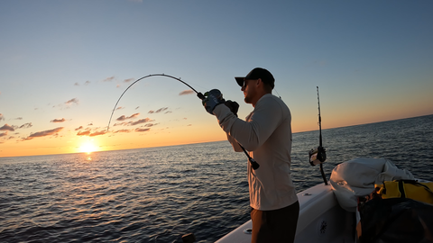 Slow Pitch Jigging Rod Bent Over Johnny Steadham