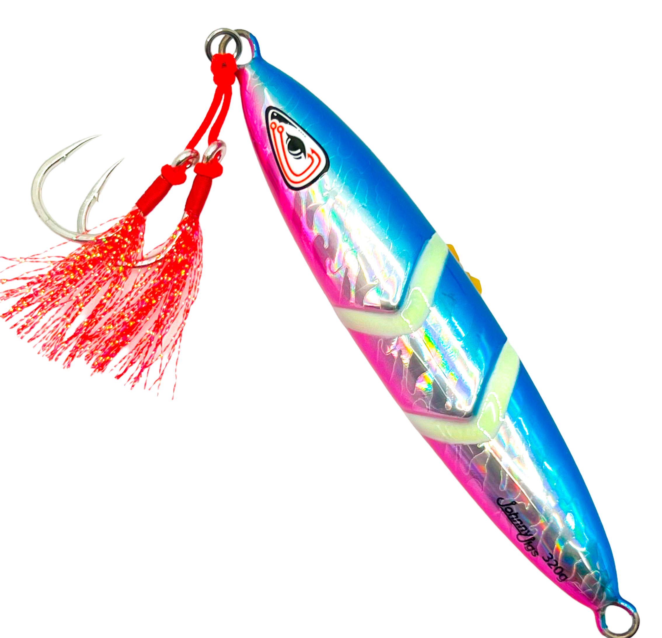 One Drop Blue/Pink Glow Slow Pitch Jig - Johnny Jigs product image