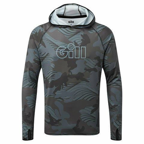 JYG Pro Hooded Fishing Shirt Grey Size Small | Chaos Fishing