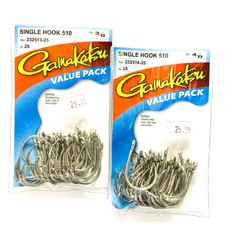 gamakatsu octopus hook size 6/0 # 02416 6 hooks per pack 
