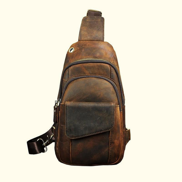 Cowhide Leather Sling Bag | James Leather