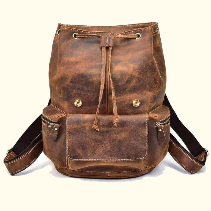 Crazy Horse Water Buffalo Leather Backpack | James Leather