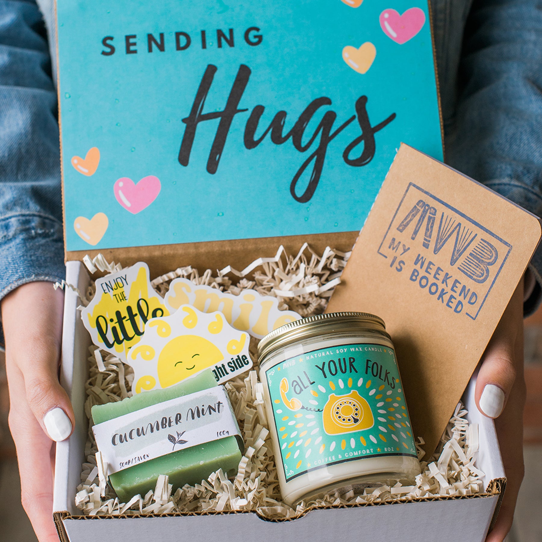 Sending Hugs Gift Box – My Weekend is Booked