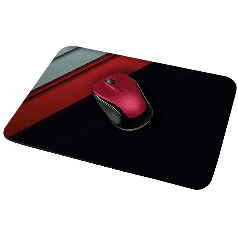 Striped Corner Designer Leather Mouse Pad Robobull