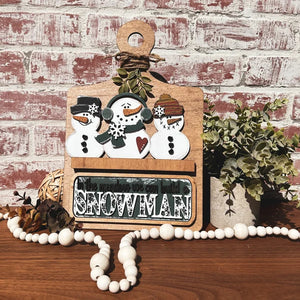 Snowman breadboard insert - The Broken Board