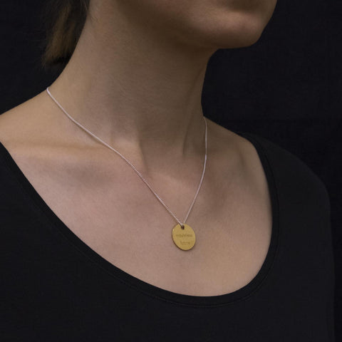 find your fair wastelessfuture necklace in gold and silver 