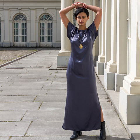 zero-waste silk gown made in Berlin 
