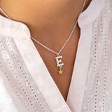 Personalised initial necklace alphabet pendant handmade jewellery Megan Markle