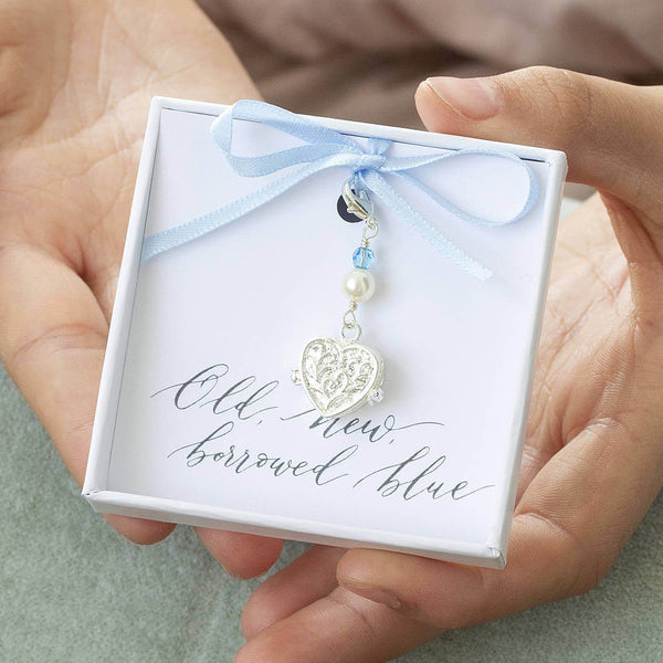 Something Blue Brides Bouquet Charm – JOY by Corrine Smith