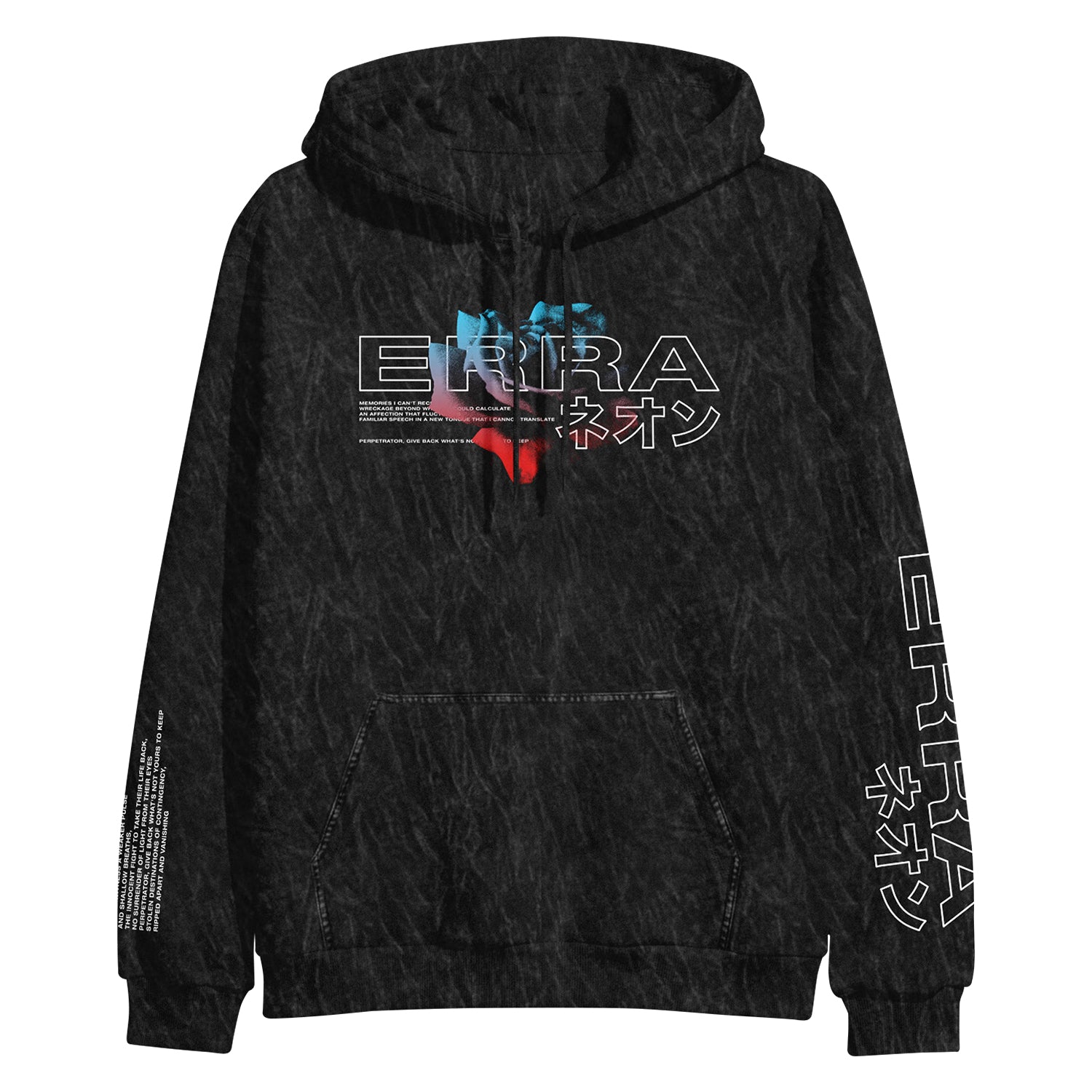 acid wash black hoodie