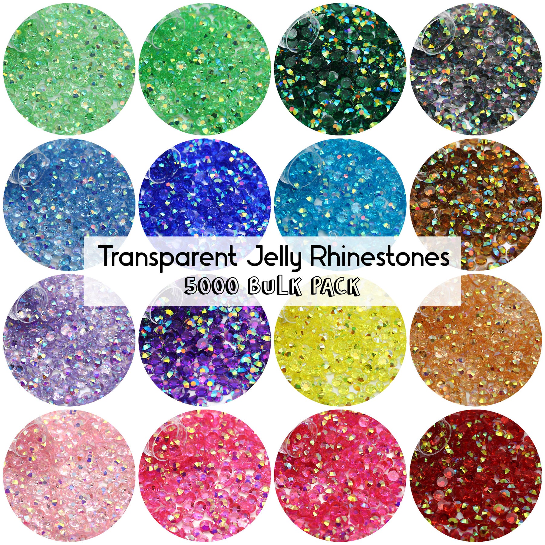 Jelly AB Flatback Resin Rhinestones Crystal Decor Wholesale 2mm 3mm 4mm 5mm  6mm Crystal Large Quantity T0608xx3 From Tintonlifemall, $16.25