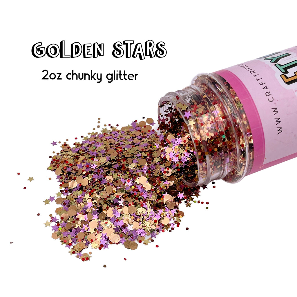 Fabulous Pink Chunky Glitter Mix 2oz Bottle – Craftyrific