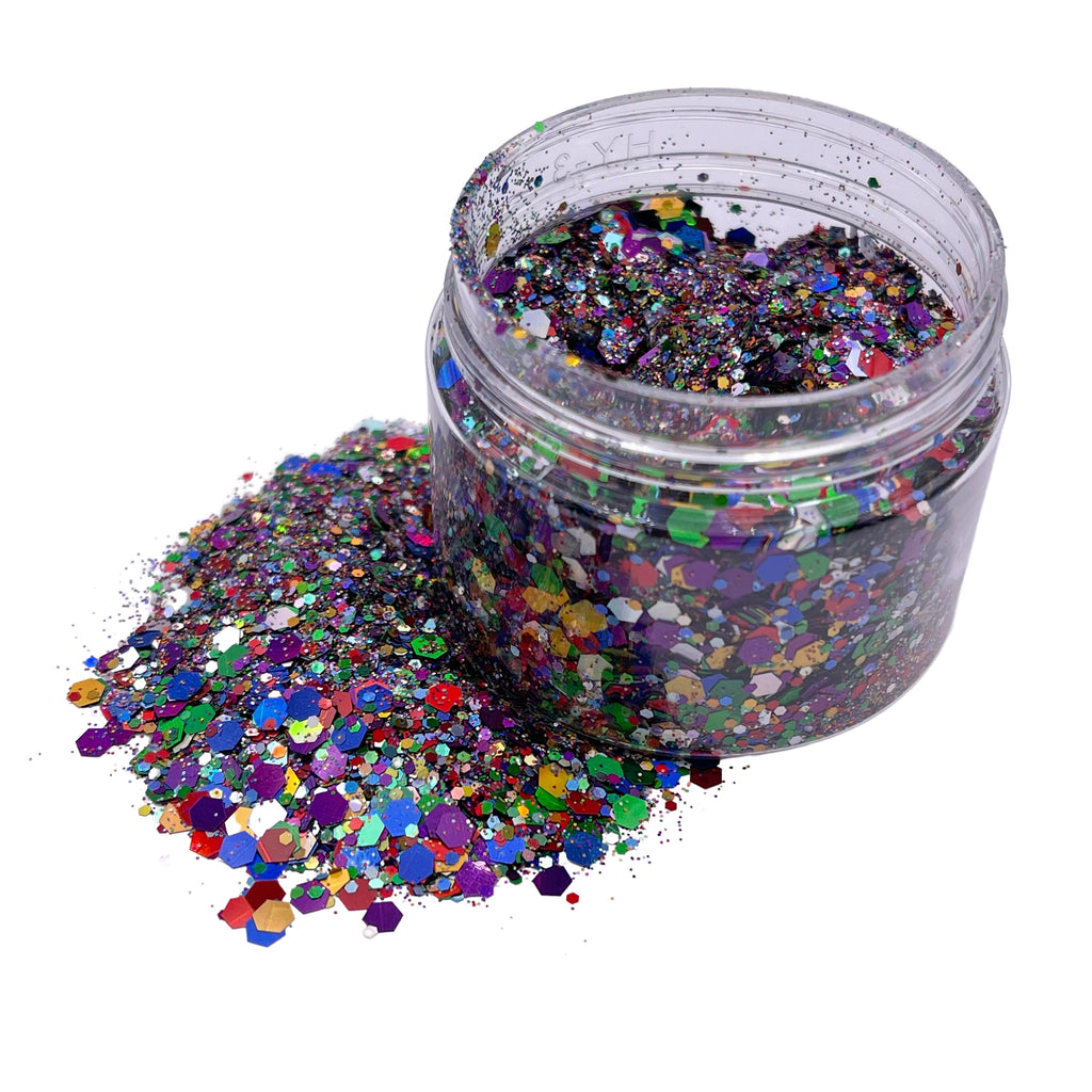 COTTON CANDY Chunky Glitter Mix, Loose Glitter, Polyester Glitter, Solvent  Resistant, Premium Quality Glitter 1 oz - 2114