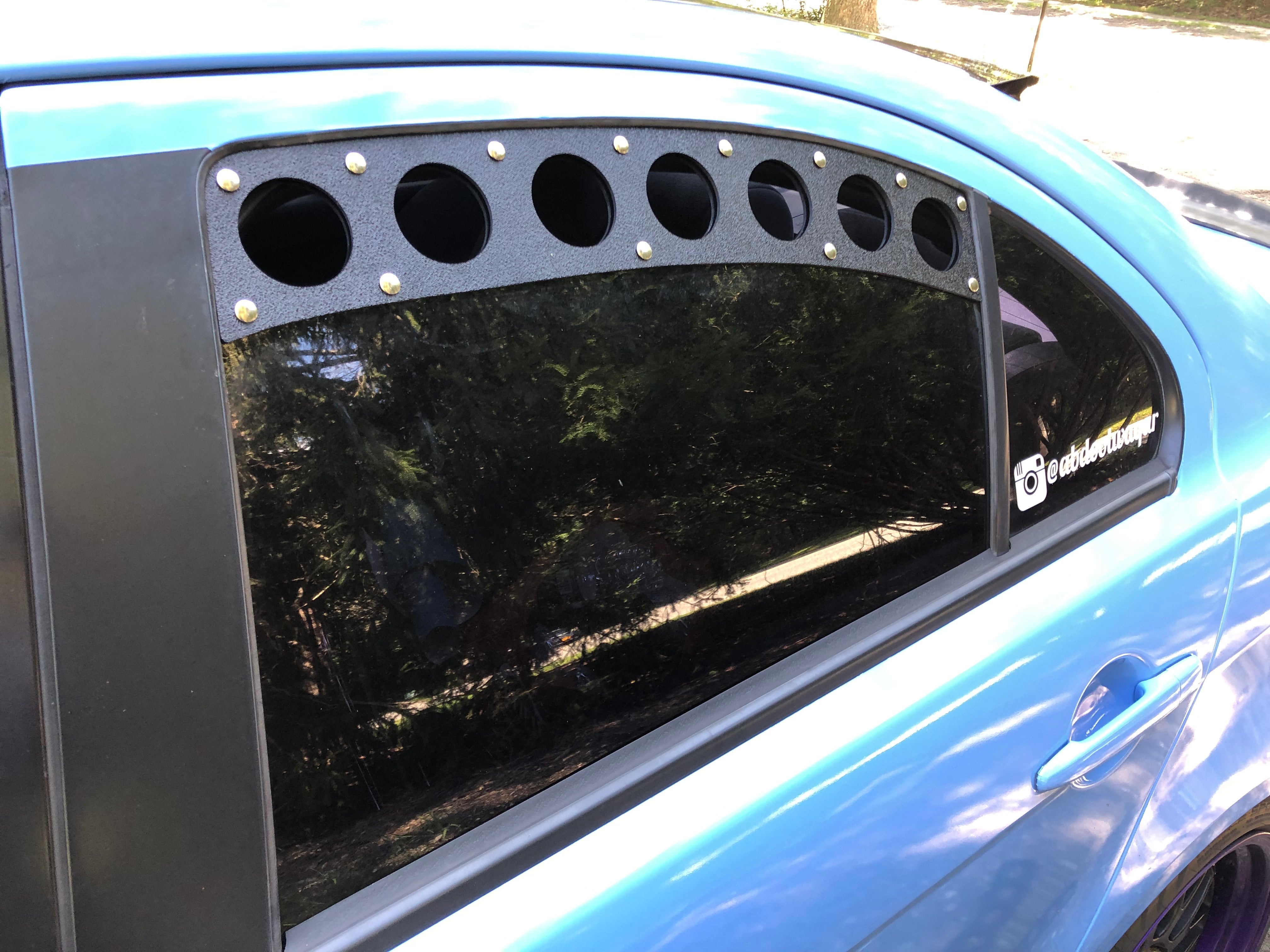 Rexpeed Black Rear Window Vent Set Evo X Evo X Interior Interior Lancershop Com
