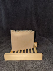 Ladder style soap dish with Baby in a Trench Coat soap | Geek Alchemy llc