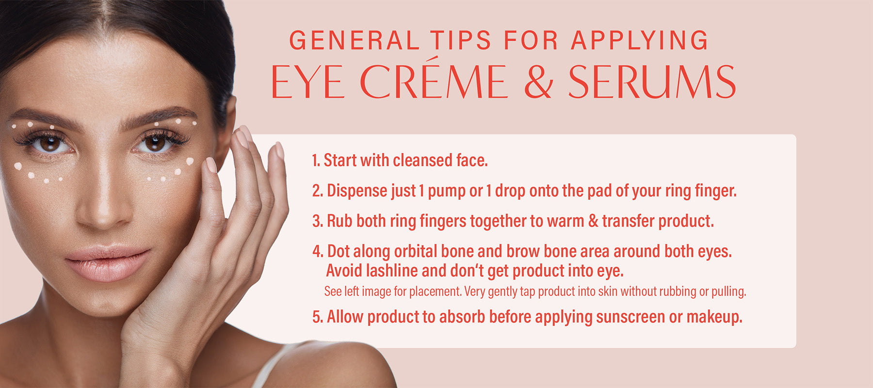 tips for applying eye creme