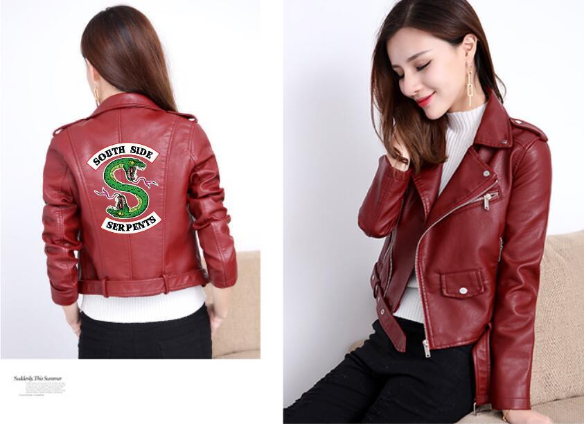 Riverdale Ladies Pu Leather Jacket Fashion Biker Jacket South Side Ser Riverdaleshop Cc