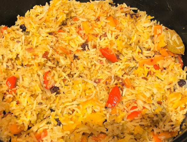 AM Turmeric Pilaf in a Pot