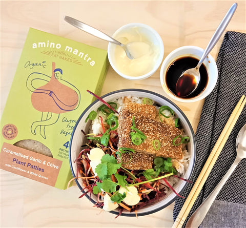 Amino Mantra Caramelised Garlic and Chives Katsu