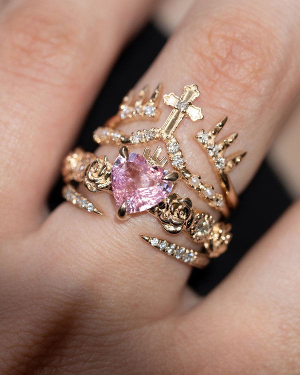 Love Elixir Pink Sapphire Baguette Ring –