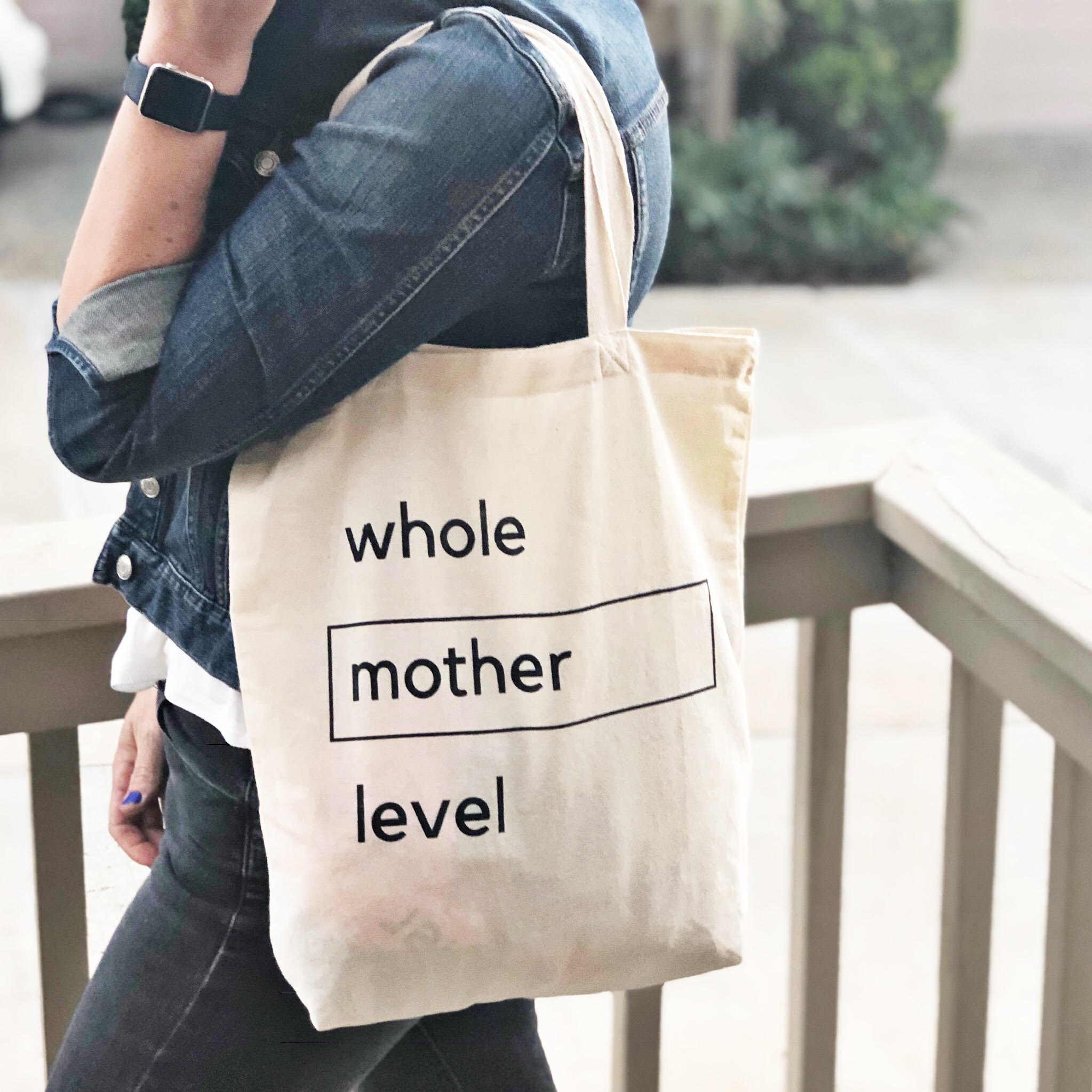 street level canvas tote