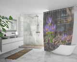 Bible Verses Premium Oxford Fabric Shower Curtain - Prosper In All Things & Be In Health ~3 John 1:2~