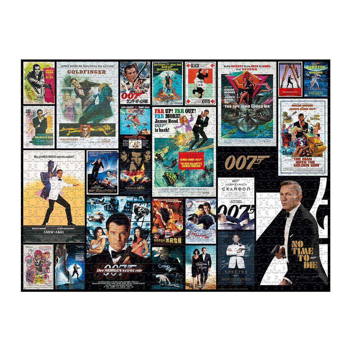 James Bond Movie Poster 1000 Piece Jigsaw Puzzle | Winning Moves UK