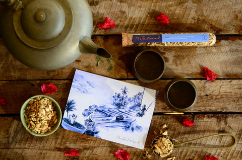 The Tea Nomad's Bali ginger tea- an organic ginger, organic lemon peel and organic lemongrass looseleaf tea