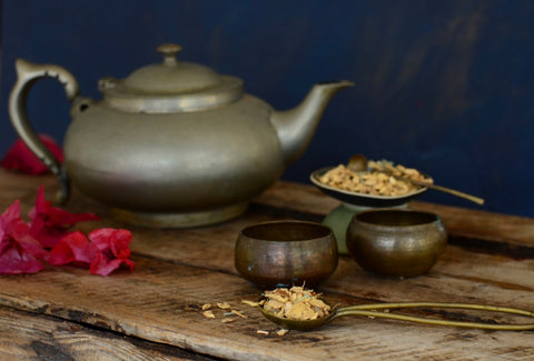 Bali tea blend: organic, caffeine- free ginger tea with ginger, lemon peel and lemongrass