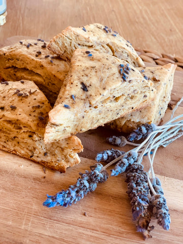 Earl Grey & Lavender Scones using The Tea Nomad's Provence tea blend