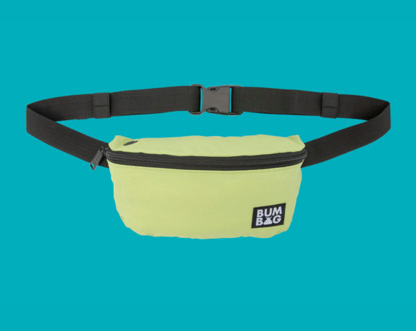 lime green bum bag